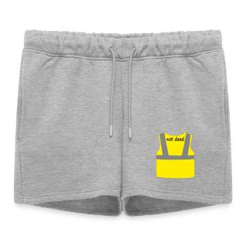 Gilet jaune - Short de survêtement femme premium - gris chiné - Devant - AI Model Female 172 light (172cm)