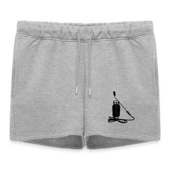Image de l’ombre du brûleur à gaz - Short de survêtement femme premium - gris chiné - Devant - AI Model Female 172 light (172cm)