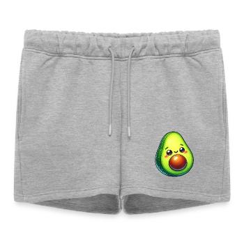 Avocat - Short de survêtement femme premium - gris chiné - Devant - AI Model Female 172 light (172cm)