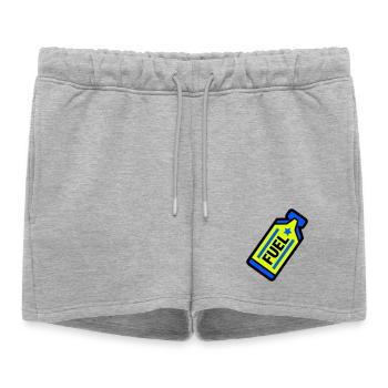 Sports d’endurance au gel énergétique Fuel Energy - Short de survêtement femme premium - gris chiné - Devant - AI Model Female 172 light (172cm)