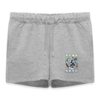 Professeur de chimie physique biologie enseignant - Short de survêtement femme premium - gris chiné - Devant - AI Model Female 172 light (172cm)