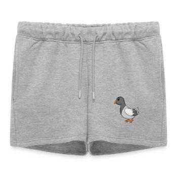 Colombe - Short de survêtement femme premium - gris chiné - Devant - AI Model Female 172 light (172cm)