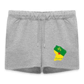 Guyane - Short de survêtement femme premium - gris chiné - Devant - AI Model Female 172 light (172cm)