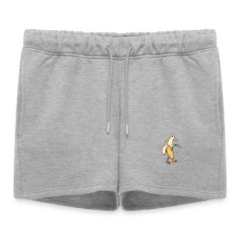 Goose funny pictures goose my humor goose banana - Women’s Premium Organic Sweatshorts - heather grey - Front - AI Model Female 172 light (172cm)