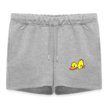 Canard - Short de survêtement femme premium - gris chiné - Devant - AI Model Female 172 light (172cm)