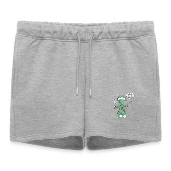 neurochirurgien disant chirurgien bâton figure dessin animé - Short de survêtement femme premium - gris chiné - Devant - AI Model Female 172 light (172cm)
