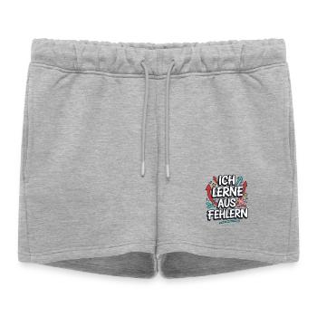 J’apprends de mes erreurs déclaration de motivation pour - Short de survêtement femme premium - gris chiné - Devant - AI Model Female 172 light (172cm)