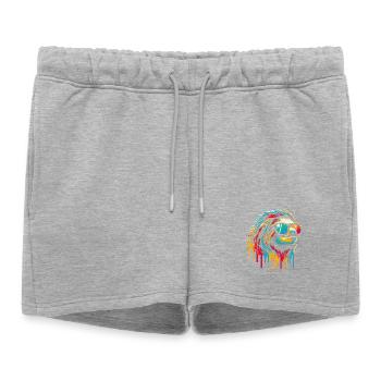 Paresseux Paresseux Art Paresseux Fan Paresseux - Short de survêtement femme premium - gris chiné - Devant - AI Model Female 172 light (172cm)