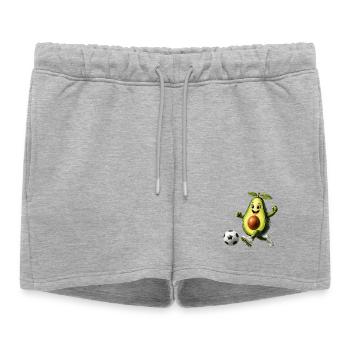 Football d’avocat - Short de survêtement femme premium - gris chiné - Devant - AI Model Female 172 light (172cm)