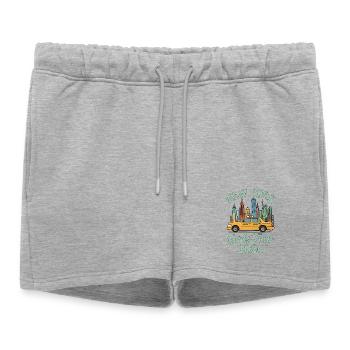 New York Girls Trip 2026 - Women’s Premium Organic Sweatshorts - heather grey - Front - AI Model Female 172 light (172cm)