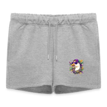 Mardi Gras Goose - Short de survêtement femme premium - gris chiné - Devant - AI Model Female 172 light (172cm)