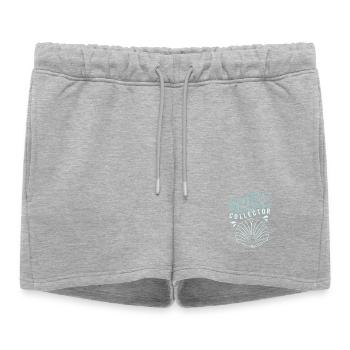 Shell collector shell - Women’s Premium Organic Sweatshorts - heather grey - Front - AI Model Female 172 light (172cm)