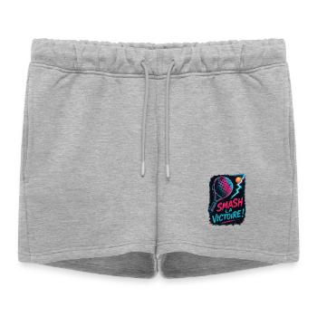 Smash la victoire ! Padel - Short de survêtement femme premium - gris chiné - Devant - AI Model Female 172 light (172cm)