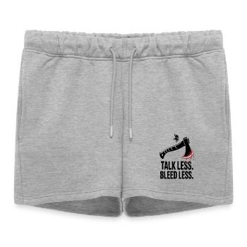 Légende viking viking marin Odin Raven Fighter - Short de survêtement femme premium - gris chiné - Devant - AI Model Female 172 light (172cm)