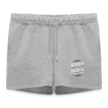 Nordperle Hambourg mer du Nord mer Baltique Deern allemand du Nord - Short de survêtement femme premium - gris chiné - Devant - AI Model Female 172 light (172cm)