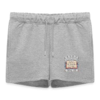 Hygiéniste orthodontique : une nouvelle courte Je suis dentiste - Short de survêtement femme premium - gris chiné - Devant - AI Model Female 172 light (172cm)