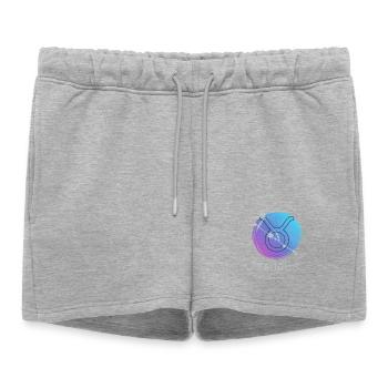 Taurus Zodiac Watercolor Astrology - Women’s Premium Organic Sweatshorts - heather grey - Front - AI Model Female 172 light (172cm)