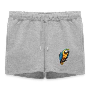 L’ère de l’ara - Short de survêtement femme premium - gris chiné - Devant - AI Model Female 172 light (172cm)