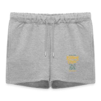 Pickleball Kitchen Crew Serve And Volley Love - Women’s Premium Organic Sweatshorts - heather grey - Front - AI Model Female 172 light (172cm)