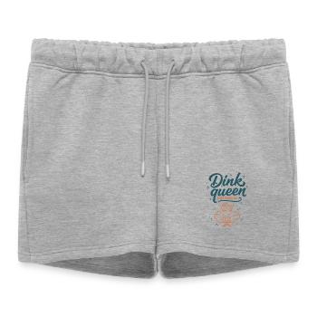 Joueur de Pickleball Dink Queen Court Commander - Short de survêtement femme premium - gris chiné - Devant - AI Model Female 172 light (172cm)
