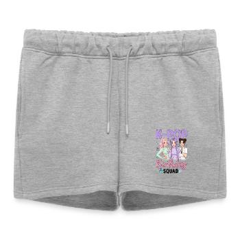 K-Pop Birthday Squad - Women’s Premium Organic Sweatshorts - heather grey - Front - AI Model Female 172 light (172cm)