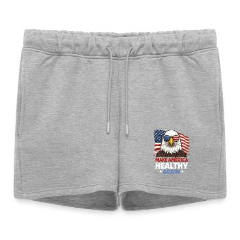 Rendre l’Amérique en bonne santé à nouveau - Short de survêtement femme premium - gris chiné - Devant - AI Model Female 172 light (172cm)