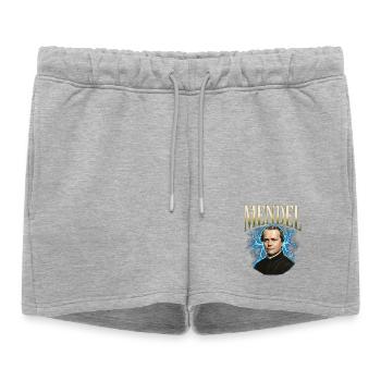 Gregor Mendel Donner - Short de survêtement femme premium - gris chiné - Devant - AI Model Female 172 light (172cm)