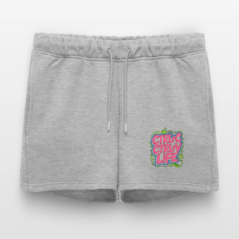 Remote Developer Ctrl+C Ctrl+V Life Web Developer Women’s Premium Organic Sweatshorts
