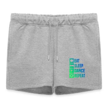 Gift idea for a breakdancer with street dance - Women’s Premium Organic Sweatshorts - heather grey - Front - AI Model Female 172 light (172cm)