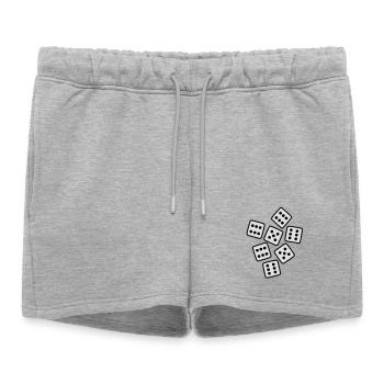 Dice - 40 ans d'anniversaire - Short de survêtement femme premium - gris chiné - Devant - AI Model Female 172 light (172cm)