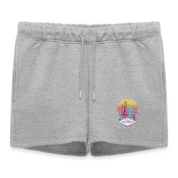 Las Vegas - Short de survêtement femme premium - gris chiné - Devant - AI Model Female 172 light (172cm)