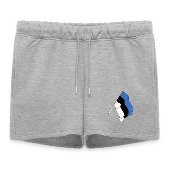 Drapeau de l’Estonie - Short de survêtement femme premium - gris chiné - Devant - AI Model Female 172 light (172cm)