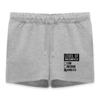 Kung Fu Kung Fu Kung Fu - Short de survêtement femme premium - gris chiné - Devant - AI Model Female 172 light (172cm)