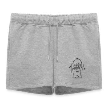 Chewing gum machine Puls - Women’s Premium Organic Sweatshorts - heather grey - Front - AI Model Female 172 light (172cm)