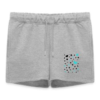 Boulder Project 7a Design Prises d’escalade Escalade - Short de survêtement femme premium - gris chiné - Devant - AI Model Female 172 light (172cm)