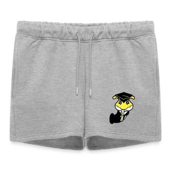 Trou Chenille Certificat de fin d'études secondaires Diplôme d'études secondaires obtenu - Short de survêtement femme premium - gris chiné - Devant - AI Model Female 172 light (172cm)