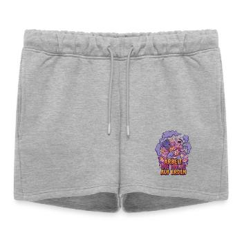 Stress au travail : l’enfer sur terre - Short de survêtement femme premium - gris chiné - Devant - AI Model Female 172 light (172cm)