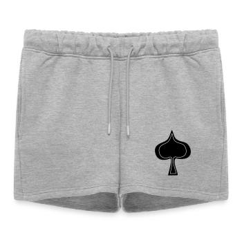 pique - Short de survêtement femme premium - gris chiné - Devant - AI Model Female 172 light (172cm)