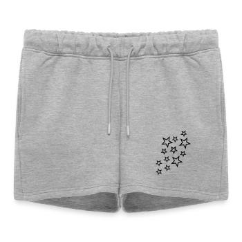 sterne und sternchen - Women’s Premium Organic Sweatshorts - heather grey - Front - AI Model Female 172 light (172cm)