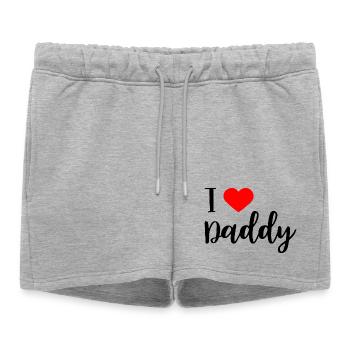 j'adore papa - Short de survêtement femme premium - gris chiné - Devant - AI Model Female 172 light (172cm)