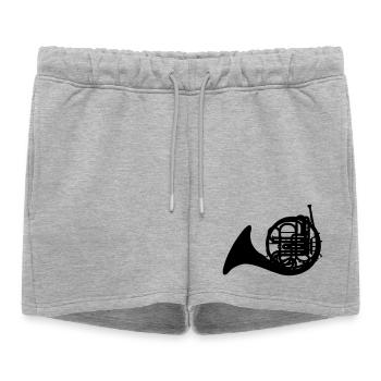 Corne français - Short de survêtement femme premium - gris chiné - Devant - AI Model Female 172 light (172cm)