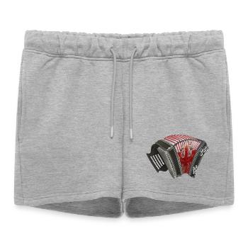 Harmonica de Styrie - Tyrol / Tyrol du Sud | ZiachON ! - Short de survêtement femme premium - gris chiné - Devant - AI Model Female 172 light (172cm)