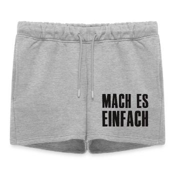 Facilitez-vous la vie Dire Fondateur Entrepreneur - Short de survêtement femme premium - gris chiné - Devant - AI Model Female 172 light (172cm)