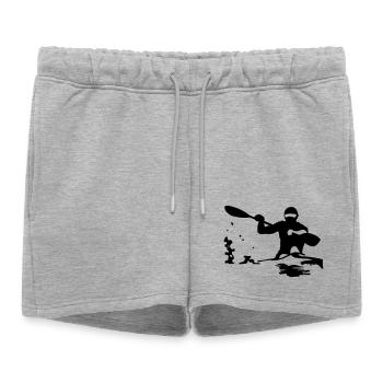 Kayak - Short de survêtement femme premium - gris chiné - Devant - AI Model Female 172 light (172cm)