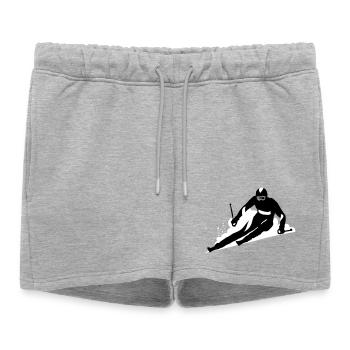 Ski - Short de survêtement femme premium - gris chiné - Devant - AI Model Female 172 light (172cm)