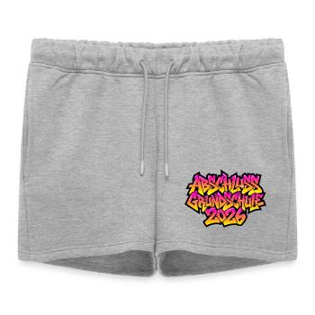 Graffiti de remise des diplômes de l’école primaire 2026 - Short de survêtement femme premium - gris chiné - Devant - AI Model Female 172 light (172cm)