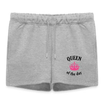 Queen of the day - Short de survêtement femme premium - gris chiné - Devant - AI Model Female 172 light (172cm)