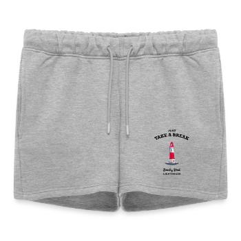 England, East Sussex, Beachy Head Lighthouse Break - Women’s Premium Organic Sweatshorts - heather grey - Front - AI Model Female 172 light (172cm)