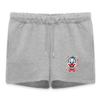 Déguisement de clown de carnaval Carnaval Carnaval - Short de survêtement femme premium - gris chiné - Devant - AI Model Female 172 light (172cm)