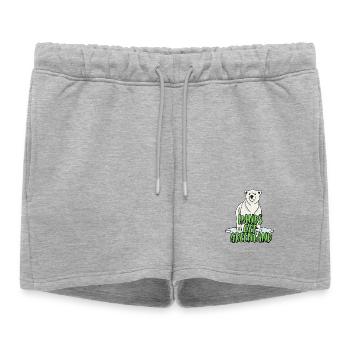 Pas touches au Groenland. - Short de survêtement femme premium - gris chiné - Devant - AI Model Female 172 light (172cm)